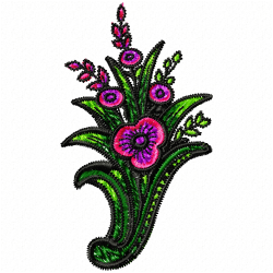 Flowers Embroidery Design 4